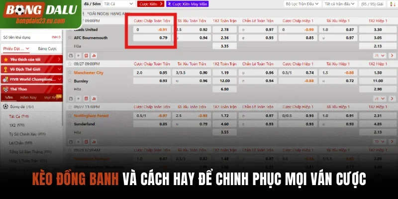 Kèo đồng banh